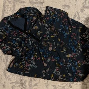 Green floral maxi dress